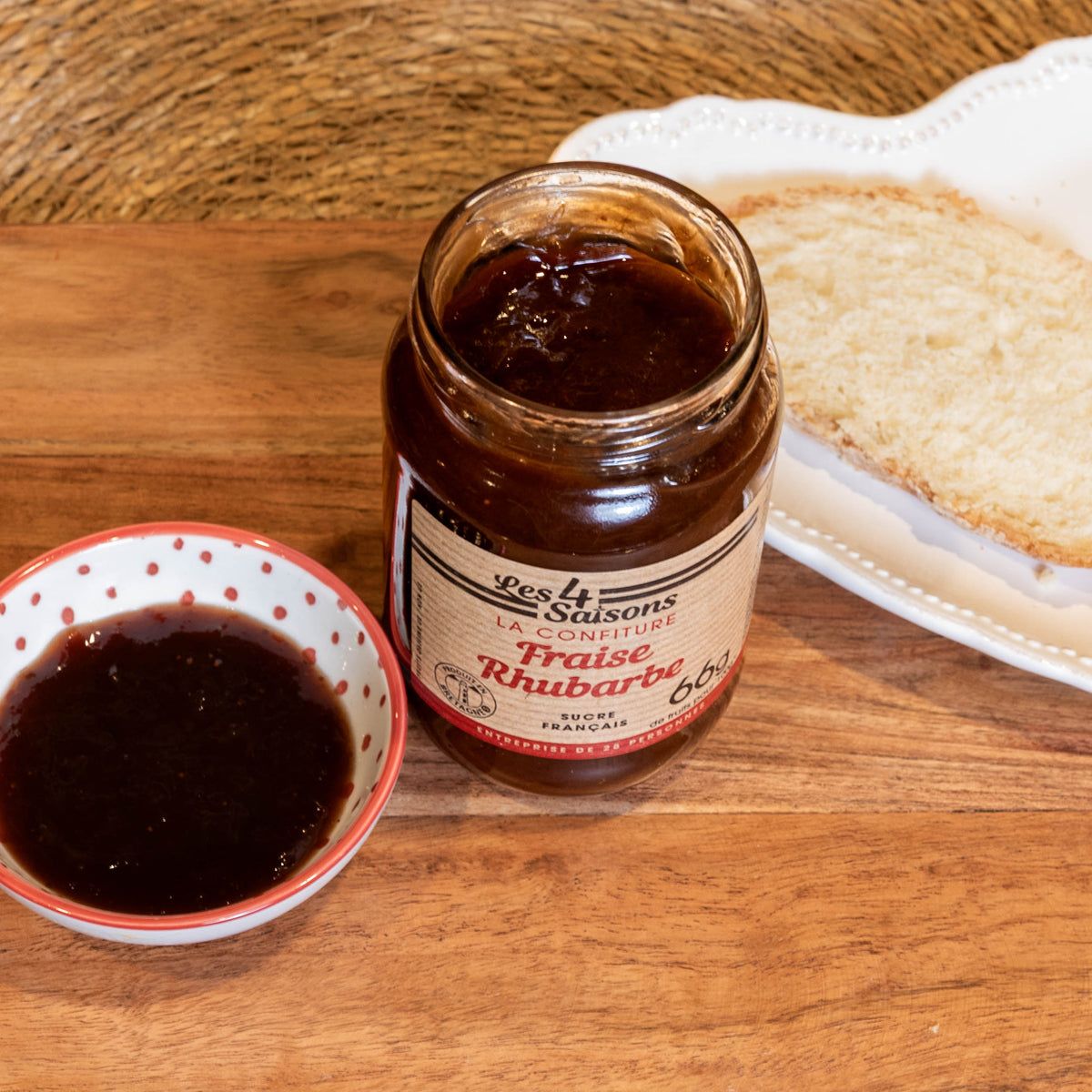 Confiture Fraise & Rhubarbe 400g