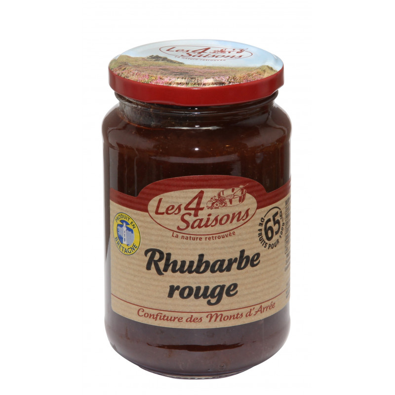 confiture de rhubarbe rouge 400g