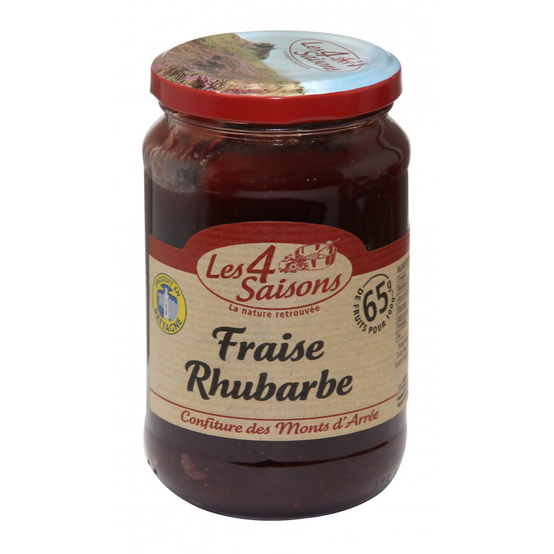 Confiture de fraise et de rhubarbe 400g