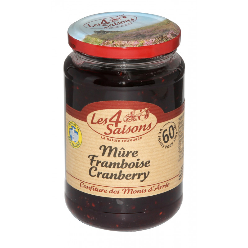 Confiture Mûre Framboise Cranberry 400g