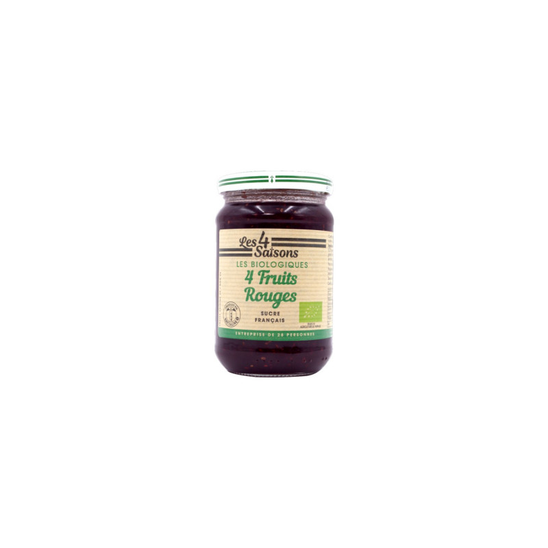 Confiture Bio 4 fruits rouges 360g