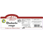 confiture de rhubarbe rouge 400g