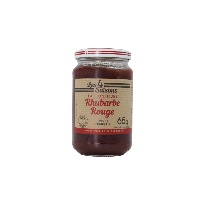 confiture de rhubarbe rouge 400g