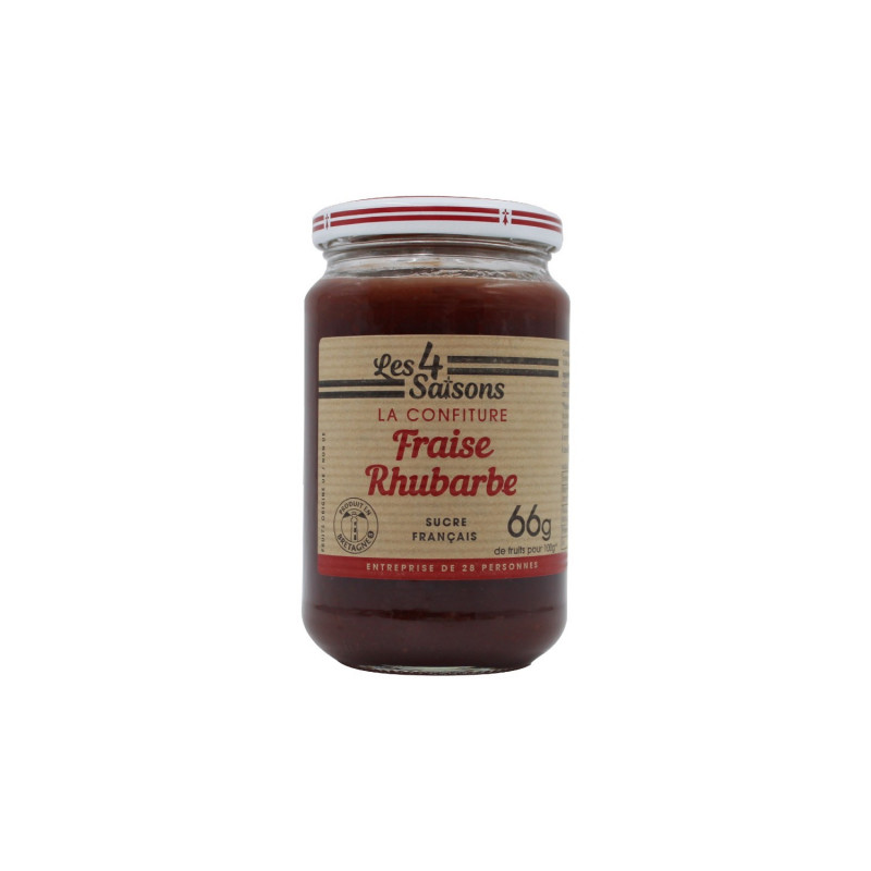 Confiture de fraise et de rhubarbe 400g