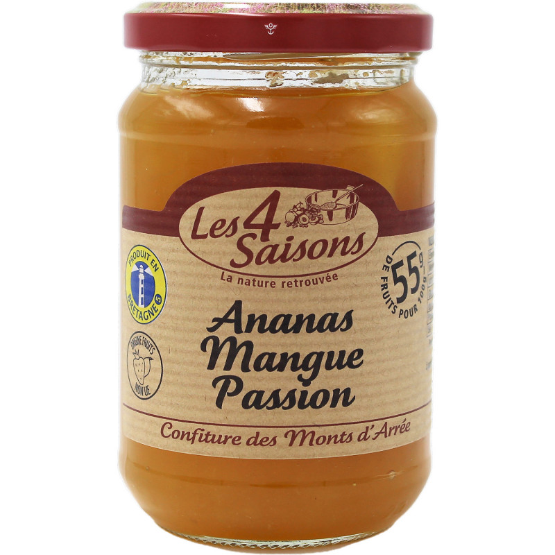 Confiture Ananas, Mangue & Passion 