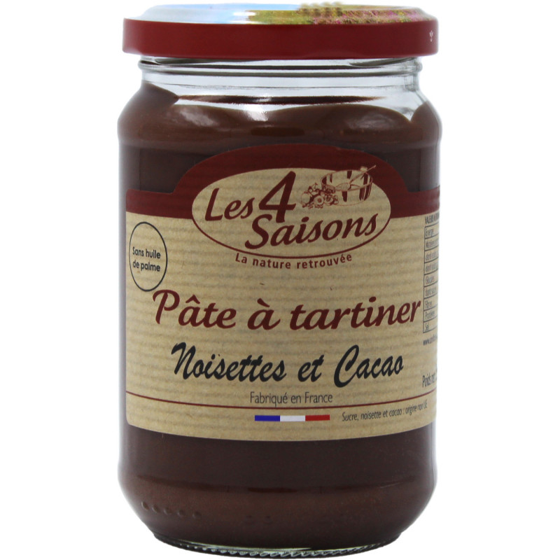 Pâte à tartiner noisettes et cacao