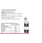 confiture de rhubarbe rouge 400g