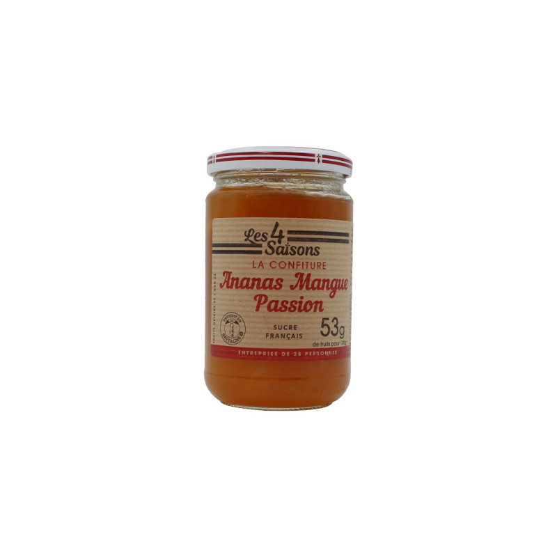 Confiture Ananas, Mangue & Passion Confiture Ananas, Mangue & Passion