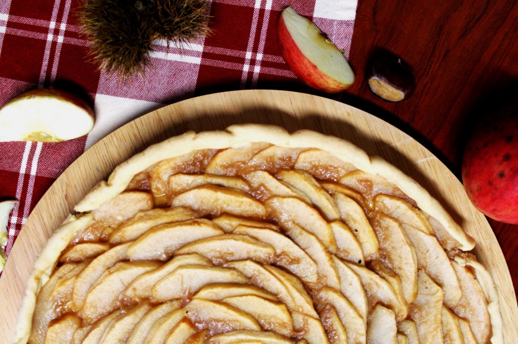 Tarte aux pommes et caramel beurre salé