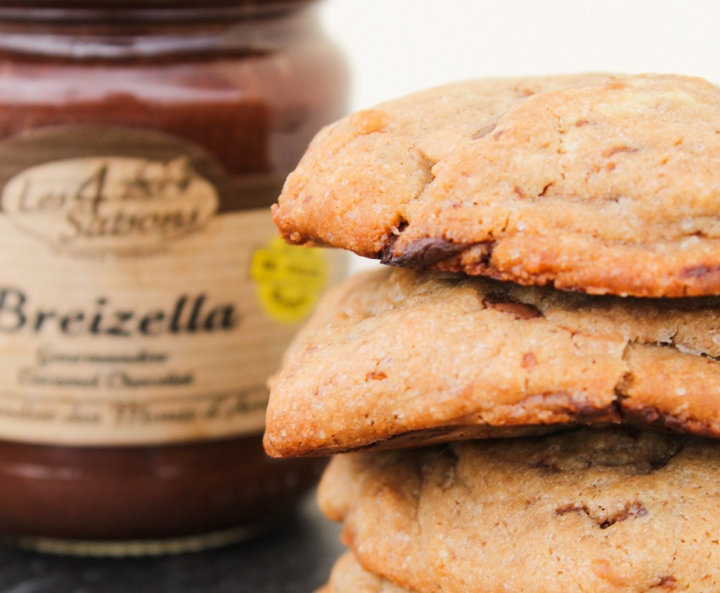 Cookies moelleux au Breizella et aux pépites de chocolat