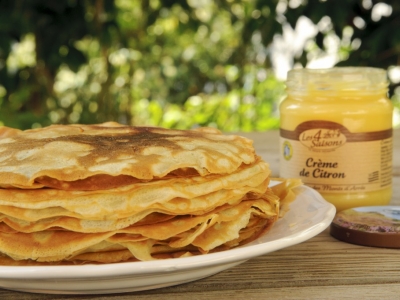 Feuilleté de crêpes à la crème de citron des 4 Saisons